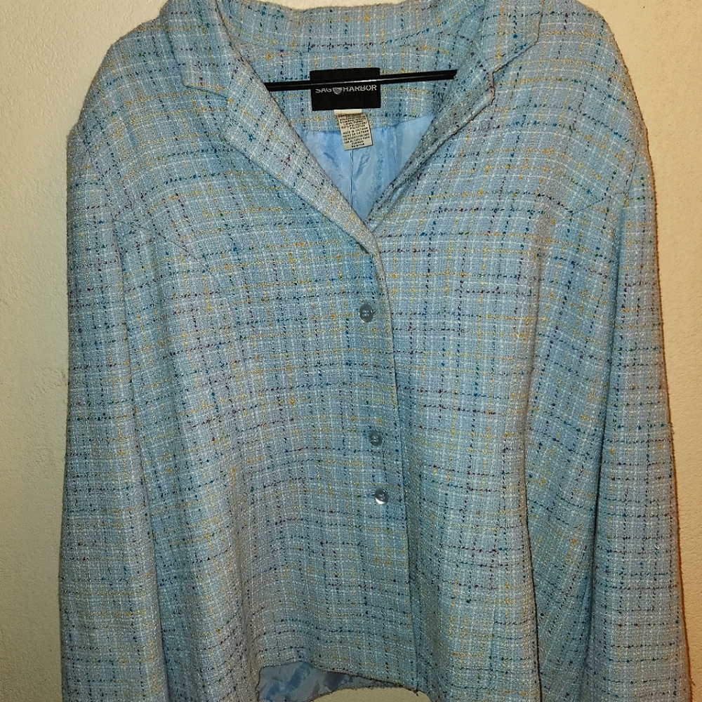 Tweed blue blazer